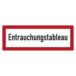 Feuerwehrzeichen Entrauchungstableau DIN 4066