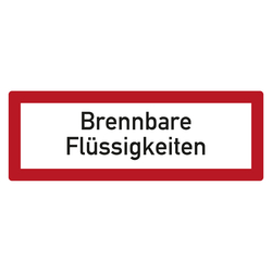 Feuerwehrzeichen Brennbare Flüssigkeiten DIN 4066