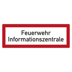 Feuerwehrzeichen Feuerwehr Informationszentrale DIN 4066