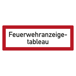 Feuerwehrzeichen Feuerwehranzeigetableau DIN 4066