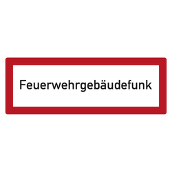 Feuerwehrzeichen Feuerwehrgebäudefunk DIN 4066