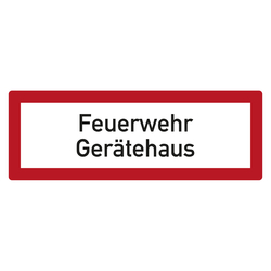 Feuerwehrzeichen Feuerwehr Gerätehaus DIN 4066