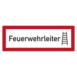 Feuerwehrzeichen Feuerwehrleiter DIN 4066