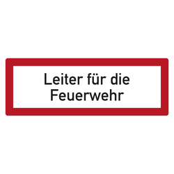 Feuerwehrzeichen Leiter für die Feuerwehr DIN 4066