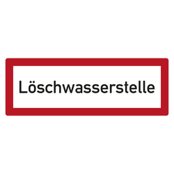 Feuerwehrzeichen Löschwasserstelle DIN 4066