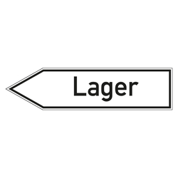 Wegweiser "Lager" in verschiedenen Ausführungen