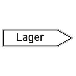 Wegweiser "Lager" in verschiedenen Ausführungen