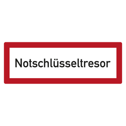 Feuerwehrzeichen Notschlüsseltresor DIN 4066