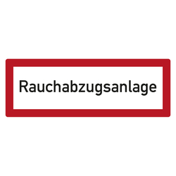 Feuerwehrzeichen Rauchabzugsanlage DIN 4066