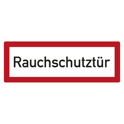 Feuerwehrzeichen Rauchschutztür DIN 4066