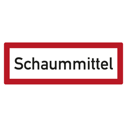 Feuerwehrzeichen Schaummittel DIN 4066