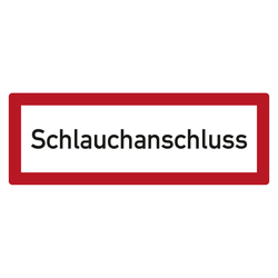 Feuerwehrzeichen Schlauchanschluss DIN 4066