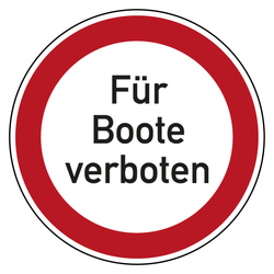 Verbotszeichen Für Boote verboten