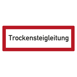 Feuerwehrzeichen Trockensteigleitung DIN 4066