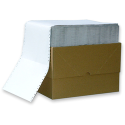 Endlospapier 6" 2-fach blanko 60/57 g/qm 2200 Blatt