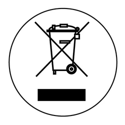 WEEE-Etiketten R137 - Ø 19 mm 500er Rolle