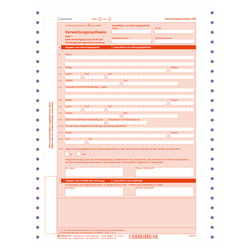 Verwertungsnachweis (VN) nach §15 FZV endlos mit Eindruck 250er Karton Stand 04/2019