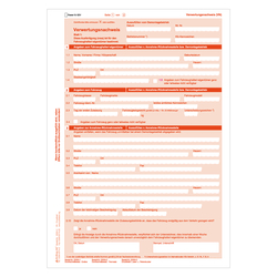 Verwertungsnachweis (VN) nach §15 FZV Einzelblatt 125er Karton