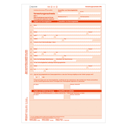 Verwertungsnachweis (VN) nach §15 FZV Einzelblatt 125er Karton