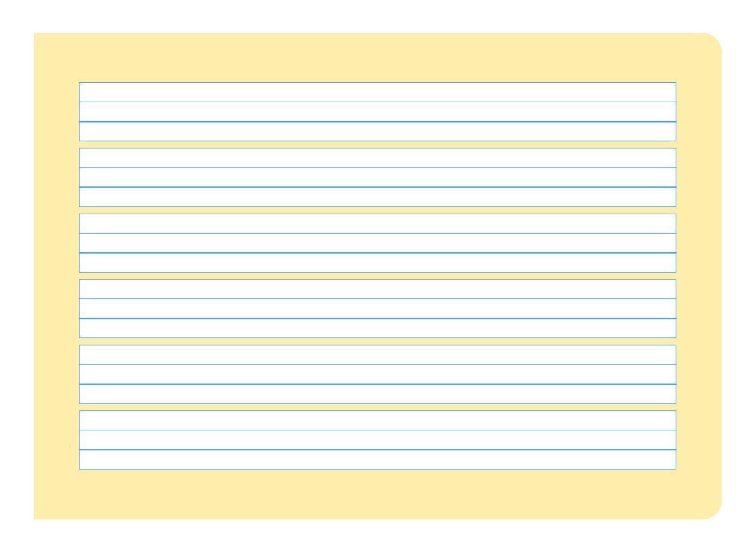 Formati® Schreibheft S.3 - A5 quer 20 Blatt 80g/qm 6/6/6mm liniert, 2,38