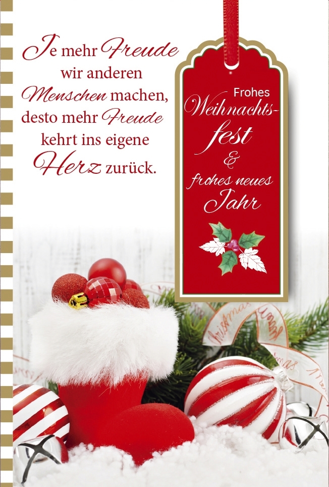 Grußkarte - Weihnachts- und Neujahrswünsche 22365, 5,45