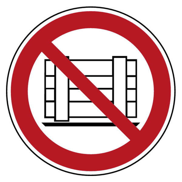 Verbotszeichen Abstellen Oder Lagern Verboten | Aluminium | Ø 200 Mm ...