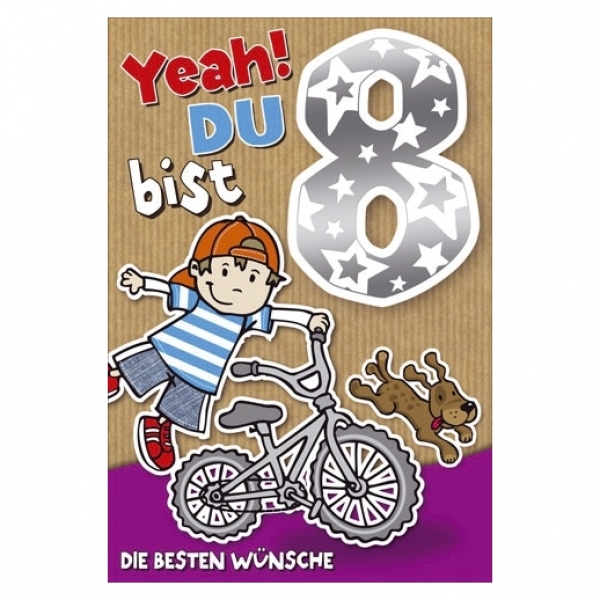 Franz Weigert Geburtstagskarte Kinder Junge Zahl 8 Inkl Umschlag 2 66