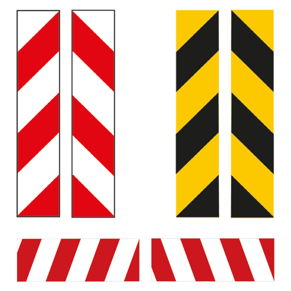 Warnfahne rot/weiß/rot - AS Arbeitsschutz