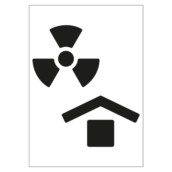 20 Aufkleber 3cm Radioaktiv Strahlung Symbol Zeichen Mini Sticker RC  Modellbau