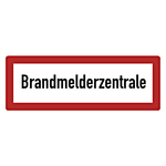 Feuerwehrzeichen Brandmelderzentrale DIN 4066 Folie 297 x 105 mm Einzeletikett