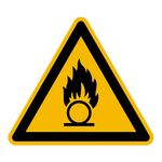 warnung vor brandfördernden stoffen folie sk sl 200 mm aufkleber shop