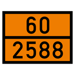 Warntafel 60 2588, orange, 400 x 300 mm in verschiedenen Materialien