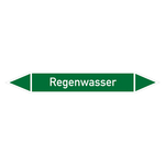 Rohrleitungskennzeichen Regenwasser Folie selbstklebend 15 x 100 mm