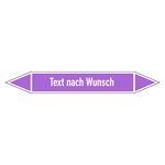 Rohrleitungskennzeichen Laugen - Text nach Wunsch Folie selbstklebend 100 x 15 mm