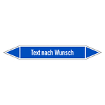 Rohrleitungskennzeichen Brandfördernde Gase - Text nach Wunsch Folie selbstklebend 100 x 15 mm