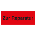 Qualitätsaufkleber Zur Reparatur, Rot, Haftpapier, 50 x 20 mm, Rechteckig, 100 Stück/Rolle