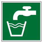 Rettungszeichen Trinkwasser DIN EN ISO 7010 E015
