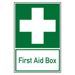 Rettungszeichen Erste Hilfe First Aid Box Kombischild Folie 200 x 300 mm Einzeletikett