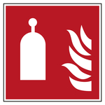 Brandschutzzeichen Auslösestation für Raumschutz DIN EN ISO 7010 F014