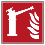 Brandschutzzeichen Feuerlöschmonitor DIN EN ISO 7010 F015