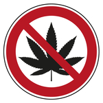 Verbotszeichen Cannabis verboten Praxisbewährt