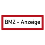 Feuerwehrzeichen BMZ - Anzeige DIN 4066