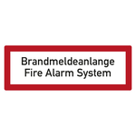 Feuerwehrzeichen Brandmeldeanlange Fire Alarm System DIN 4066