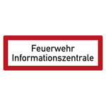 Feuerwehrzeichen Feuerwehr Informationszentrale DIN 4066