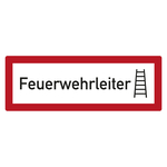 Feuerwehrzeichen Feuerwehrleiter DIN 4066 Folie 148 x 52 mm Einzeletikett