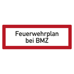 Feuerwehrzeichen Feuerwehrplan bei BMZ DIN 4066