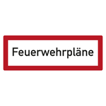 Feuerwehrzeichen Feuerwehrpläne DIN 4066 Folie 210 x 74 mm Einzeletikett