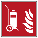 Bodenmarkierung Brandschutzzeichen Fahrbarer Feuerlöscher