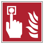 Bodenmarkierung Brandschutzzeichen Brandmelder