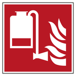 Bodenmarkierung Brandschutzzeichen Tragbare Schaumlöscheinheit